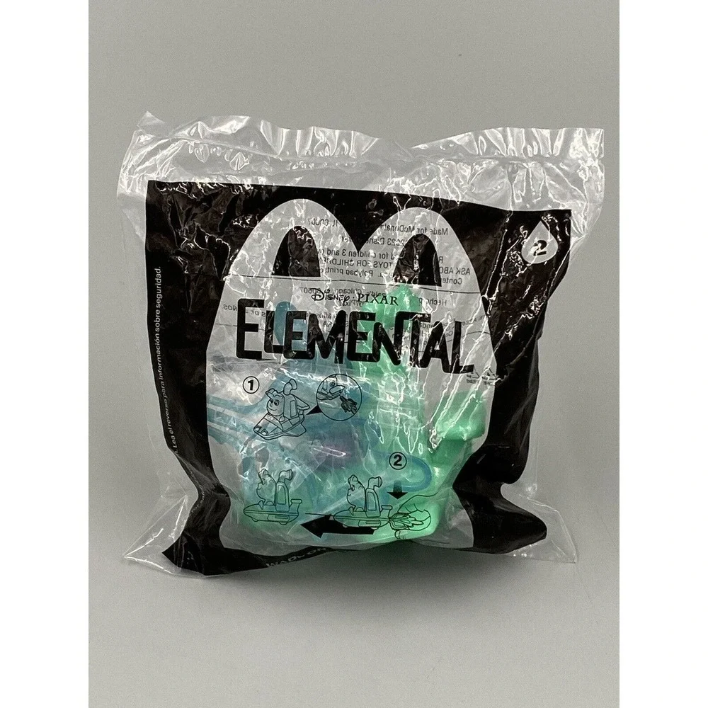 MCDONALDS HAPPY MEAL TOY Disney Pixar Elemental # 2 Wade On The Water Car SEALED